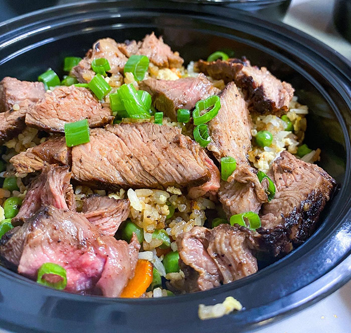 Healthy Steak Fried Rice - Alexandra Nero
